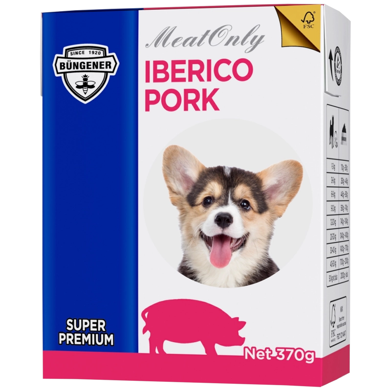 Nassfutter für Hunde mit Iberico-Schwein